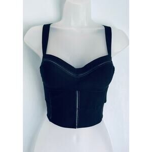 Black Structured Bustier Long Line  Top - Women Intimates & Sleepwear